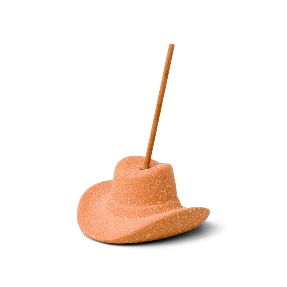 Ceramic Cowboy Hat Incense Holder