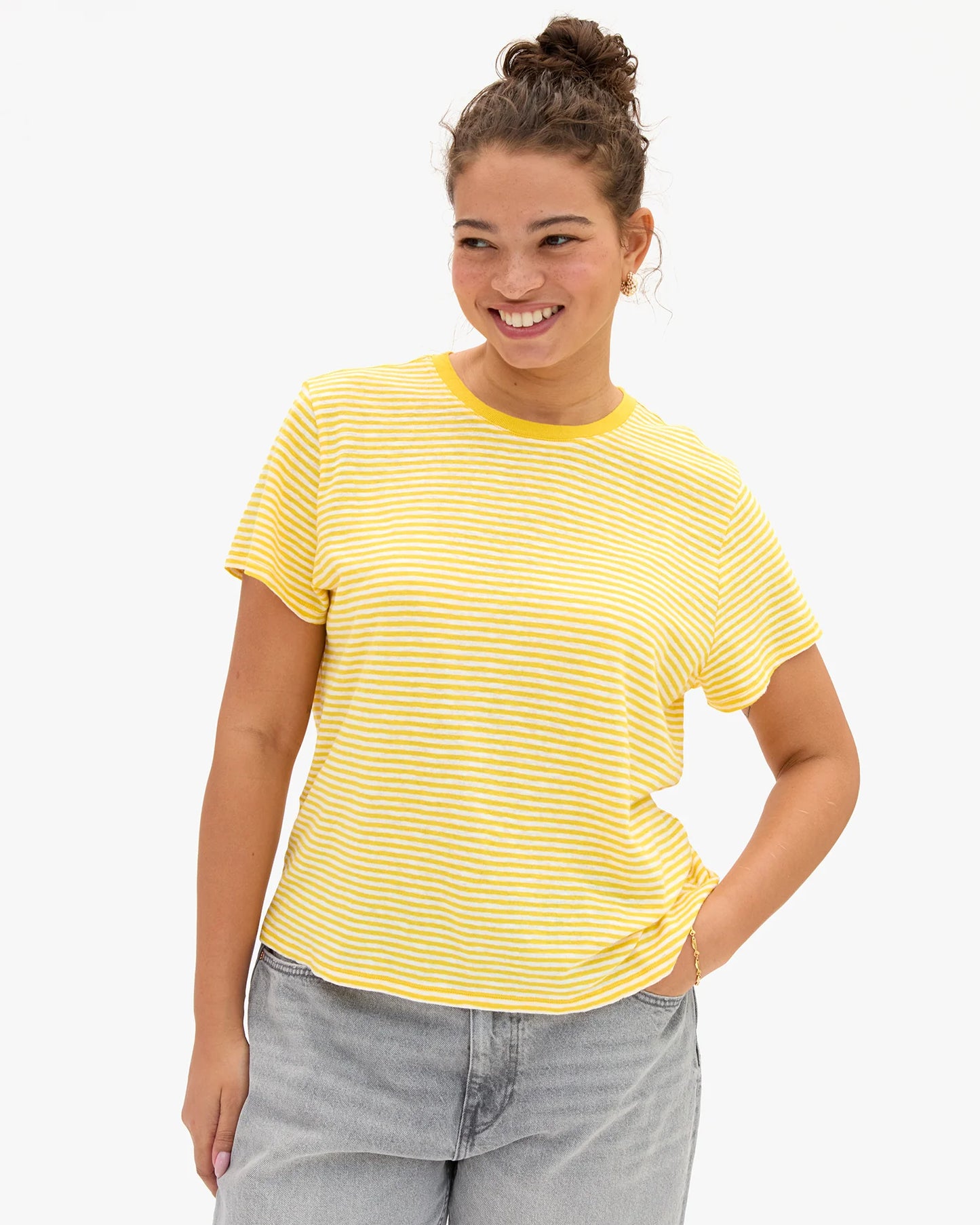Yellow Stripe Classic Tee