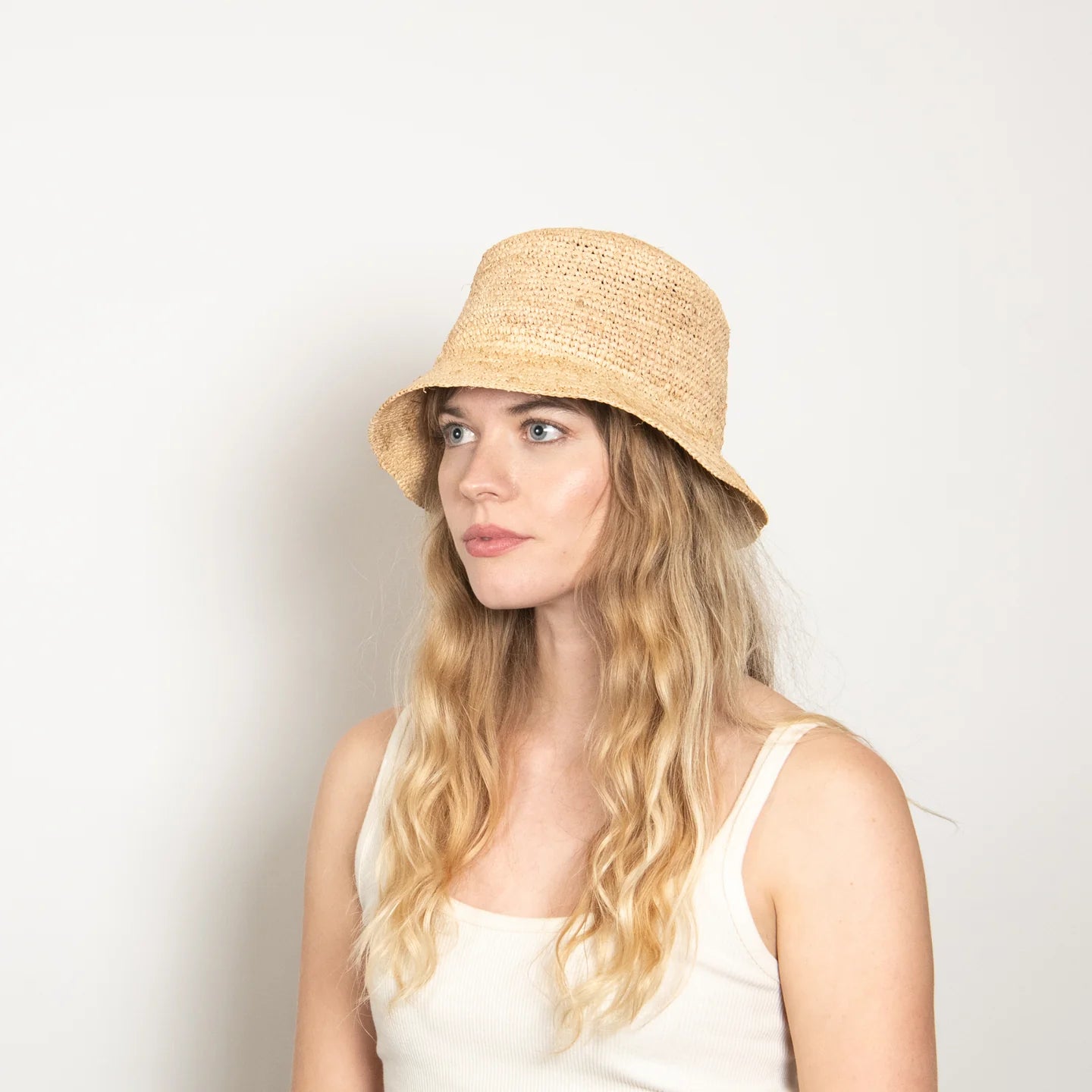 Aden Raffia Bucket Hat
