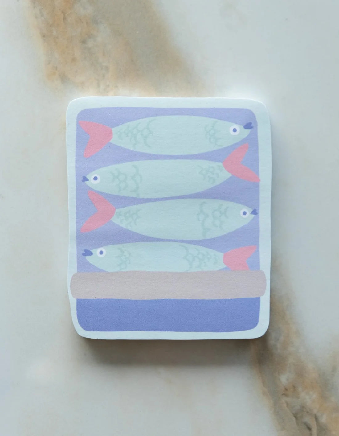 Tinned Fish Die-Cut Sticky Note Pad