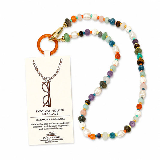 Gemstone Eyeglass Holder Necklace