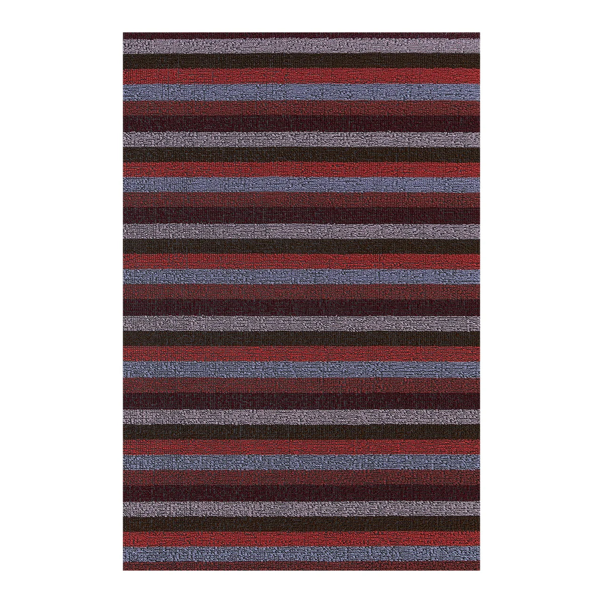 Berry Even Stripe Shag Mat