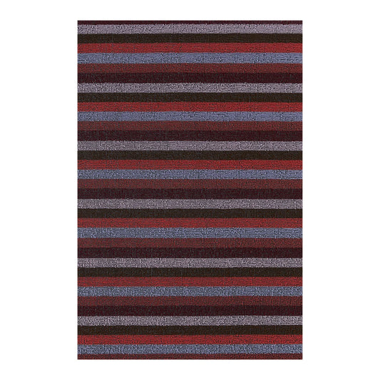 Berry Even Stripe Shag Mat
