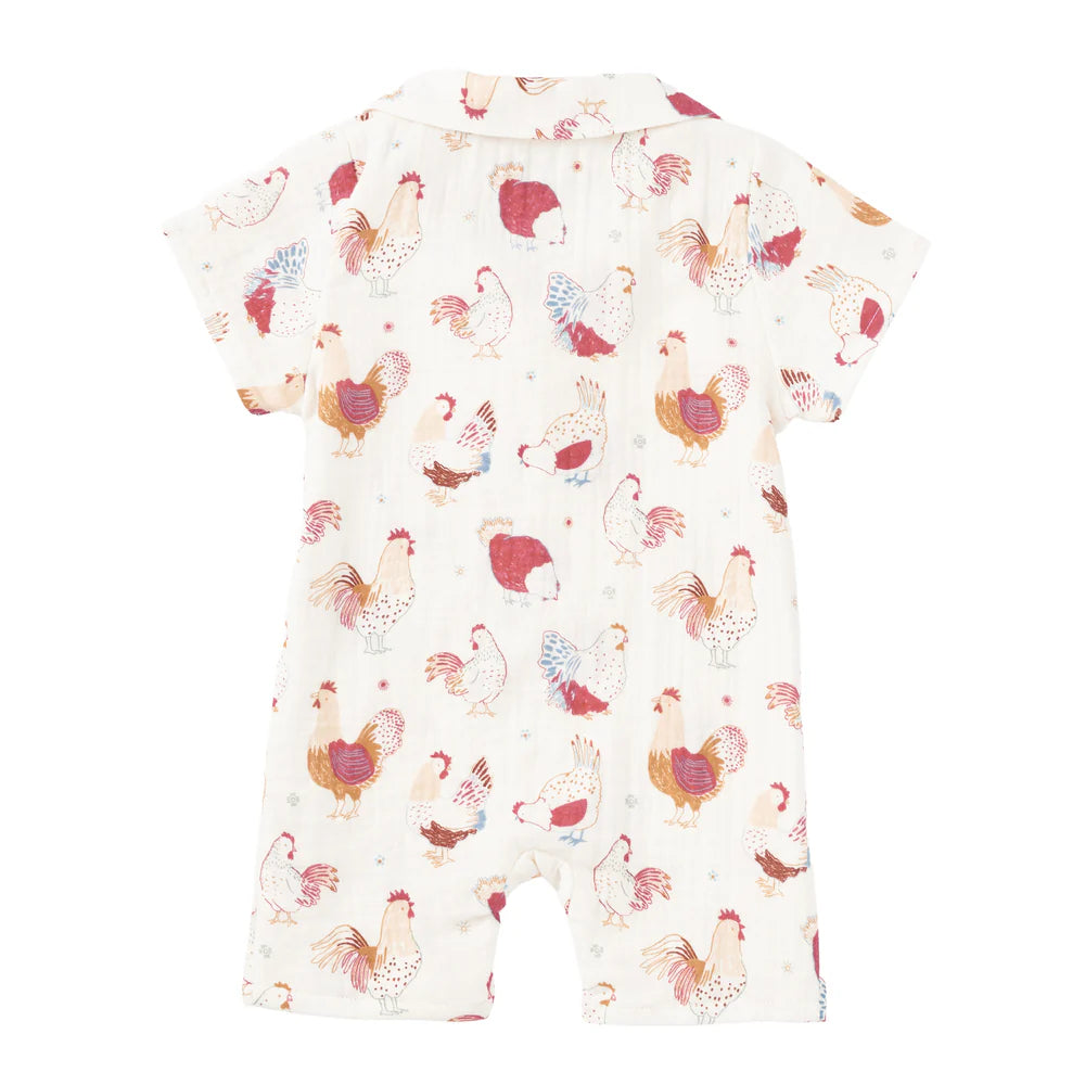 Feathered Friends Muslin Cabana Romper
