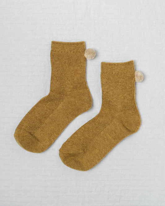 Winter Pom Pom Socks