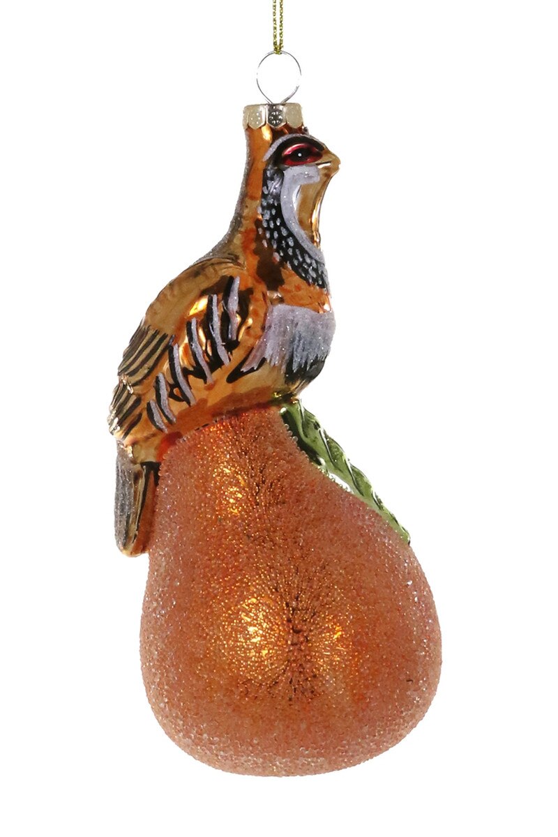 Partridge and Pear Ornament