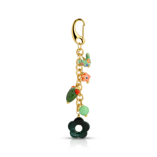 Bag Charm Green Eyed Lady