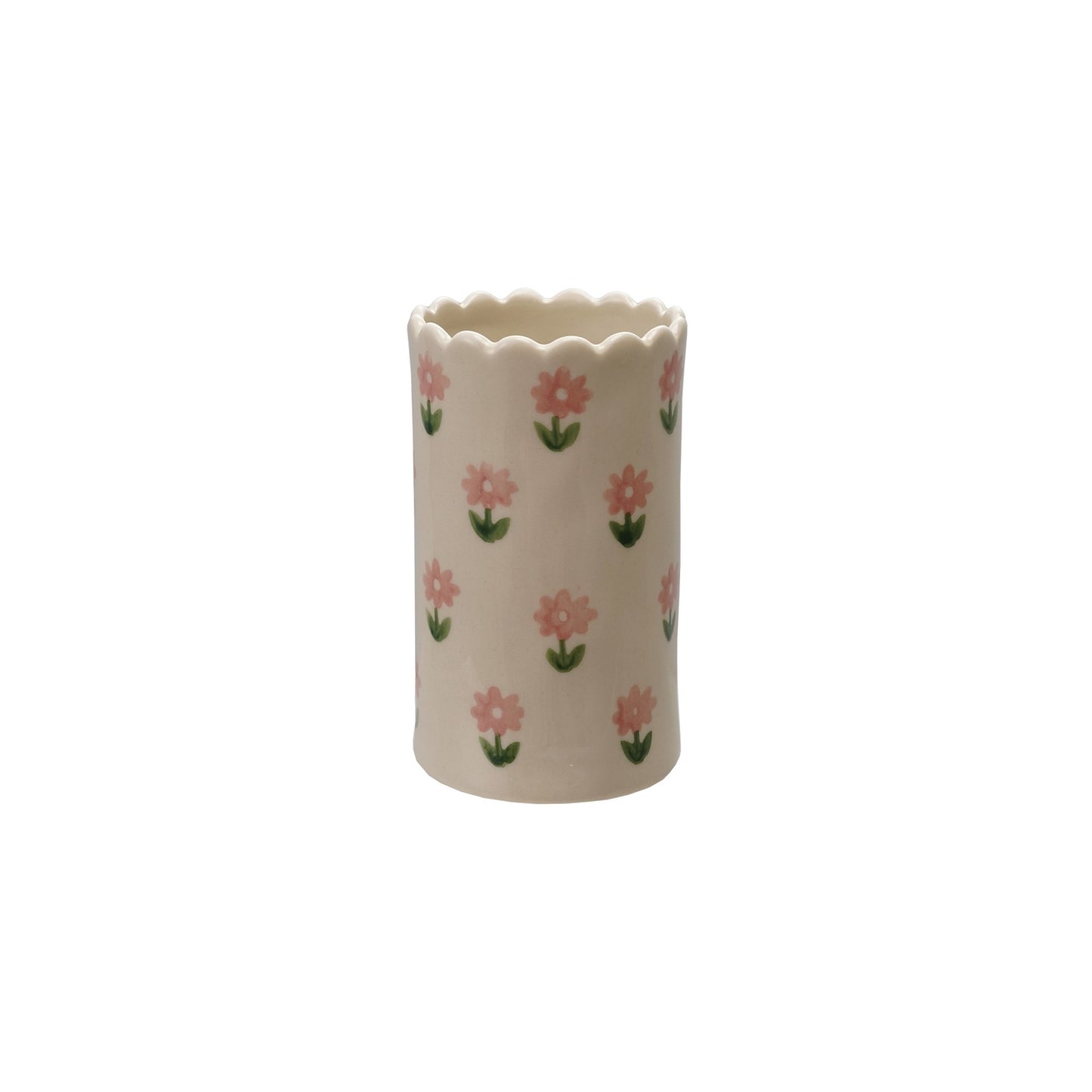 Floral Stoneware Vases