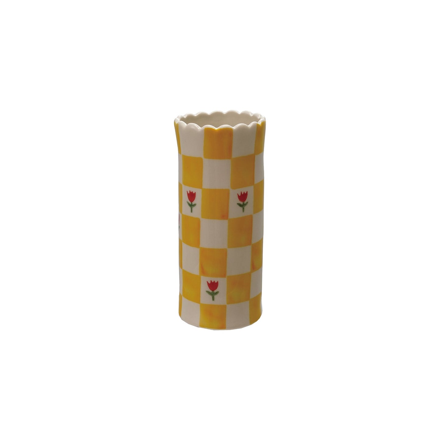 Floral Stoneware Vases