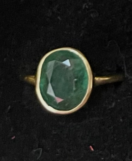 Vintage Emerald Solitaire