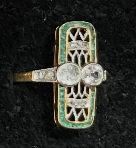 Edwardian Era "Navette" Style Ring