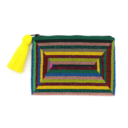 Glass Bead Rectangle Clutch
