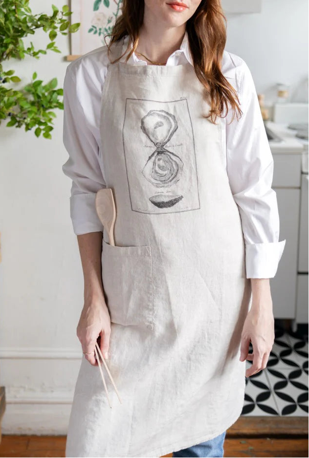 Oyster Linen Apron