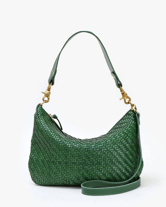 Evergreen Woven Zig-Zag Moyen Messenger