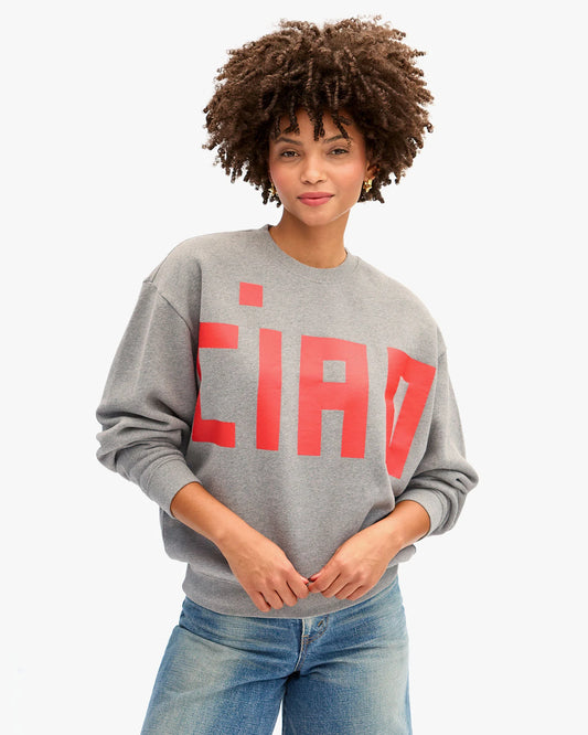 Grey Melange Grand Block Ciao Sweatshirt