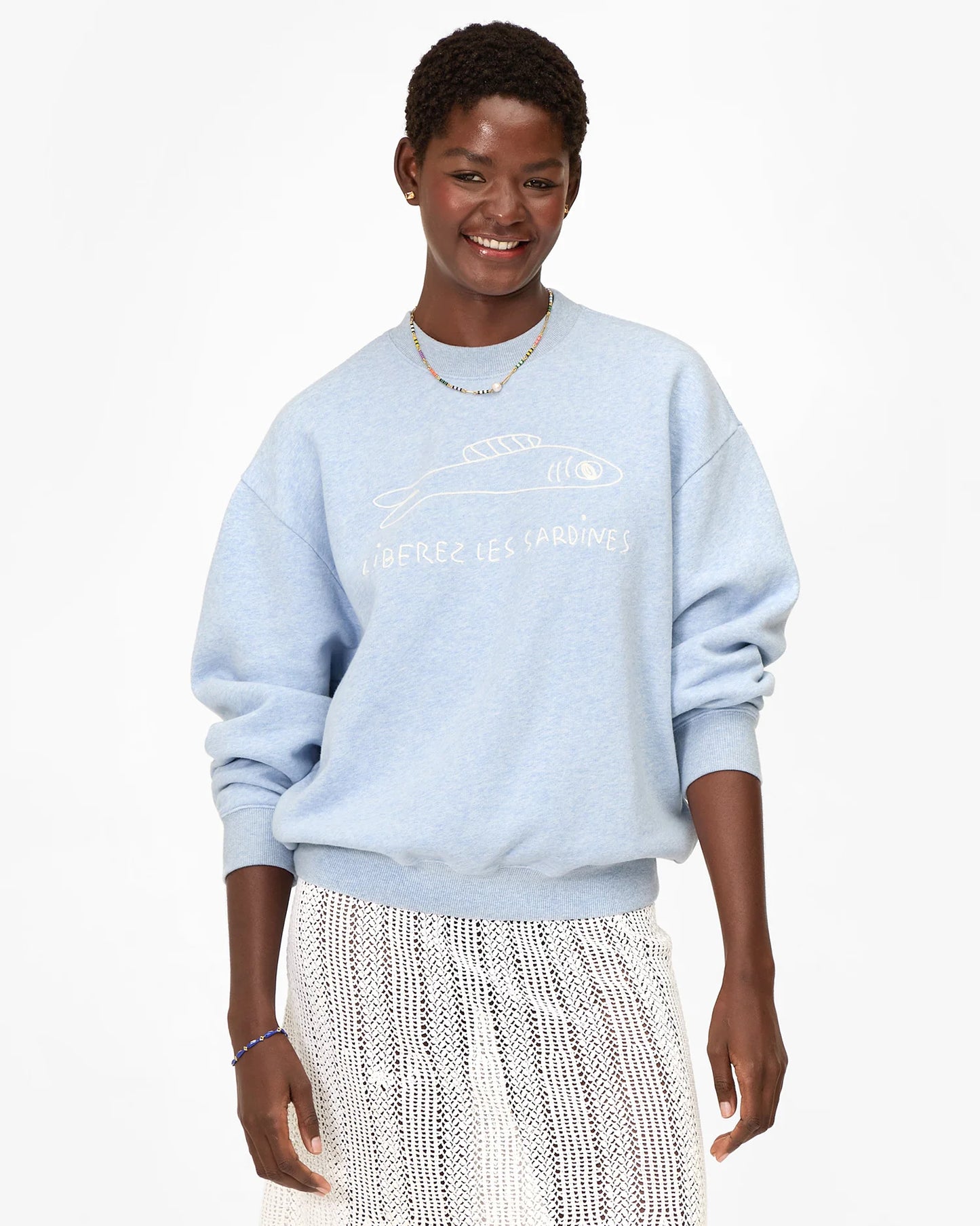 Liberez Les Sardines Oversized Sweatshirt
