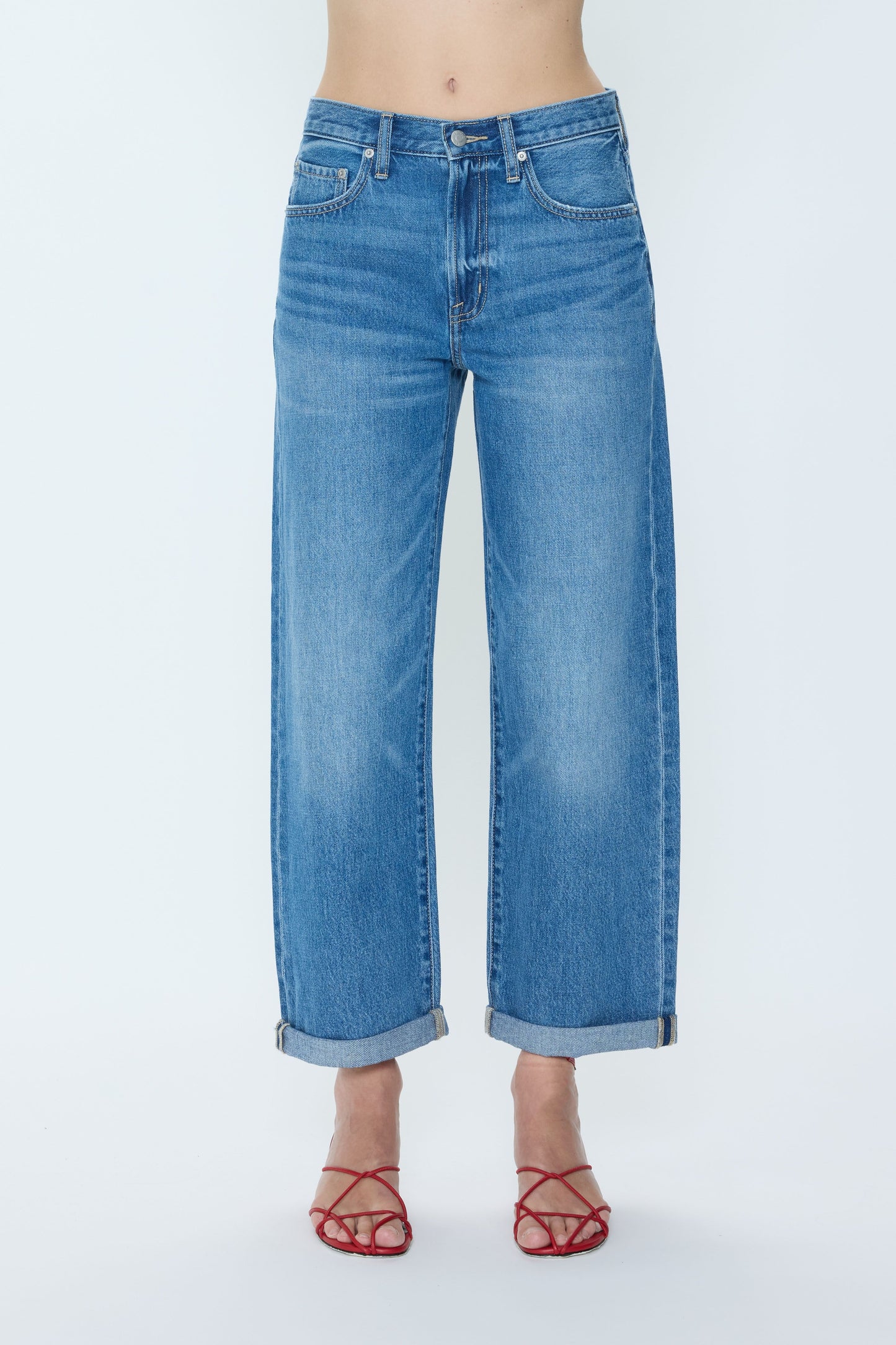 Donny Rolled Hem Boyfriend Jeans