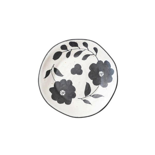 Handpainted Floral Stoneware Platter