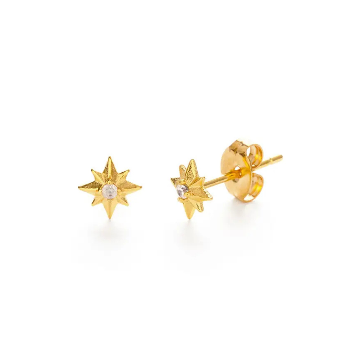 Tiny Venus Star Stud Earrings