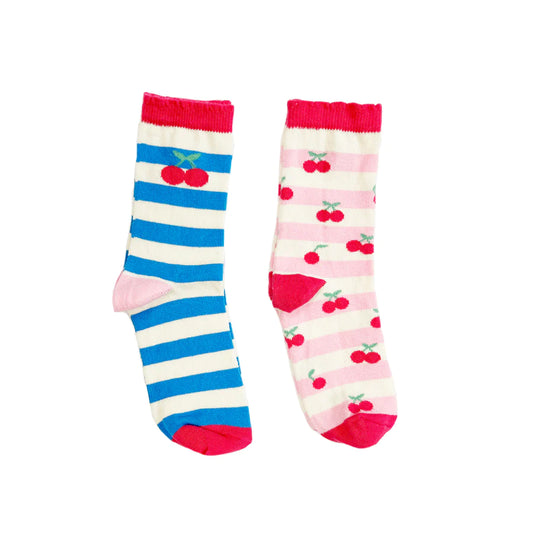 Cherry Stripe Socks