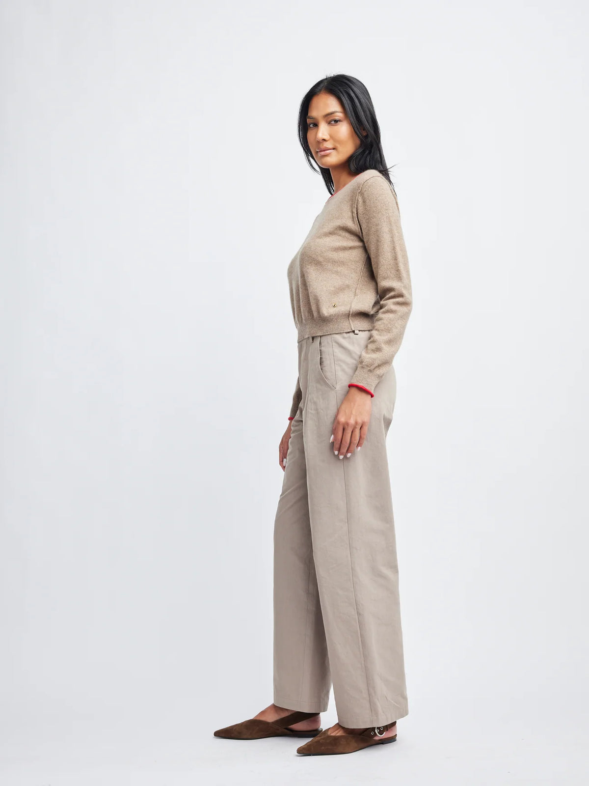 Willow Crew Shrunken Cashmere Sweater