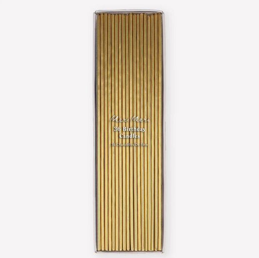 Super Skinny Gold Candles