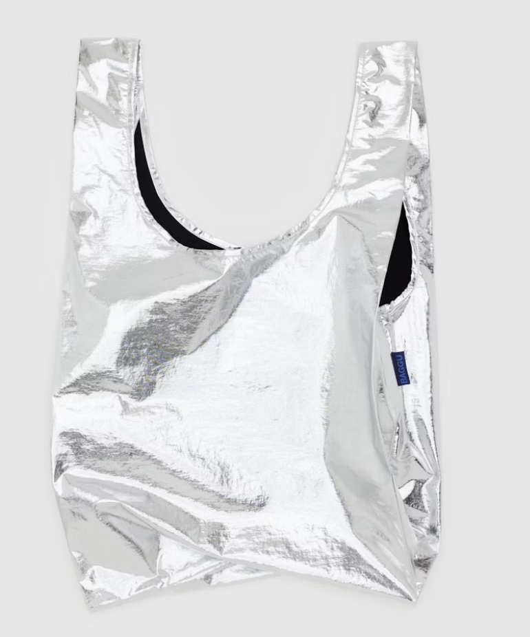 Metallic Standard Reusable Baggu Bag