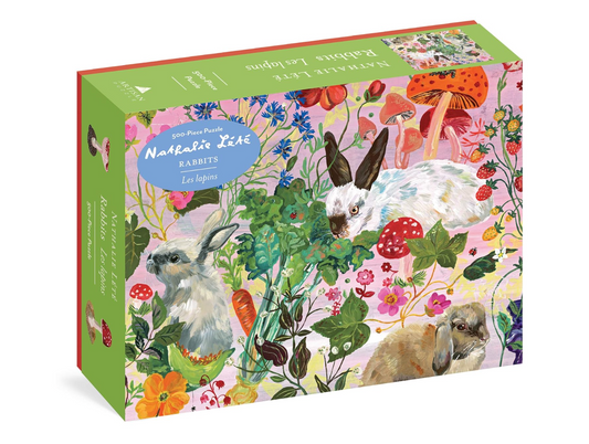 Rabbits 500-Piece Puzzle By Nathalie Lete