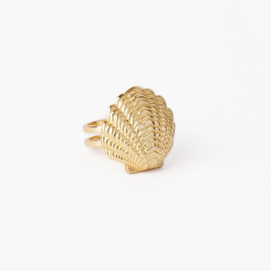 Harper Shell Bandana Ring