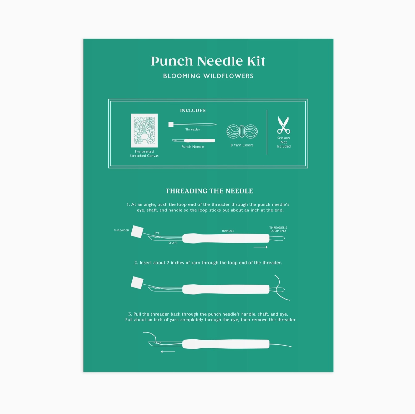 Blooming Wildflowers Punch Needle Kit
