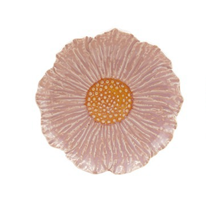 Stoneware Flower Plate