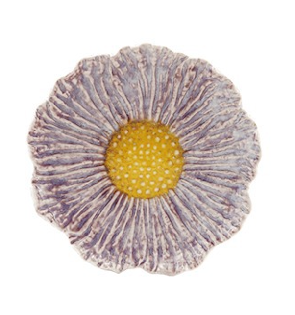 Stoneware Flower Plate