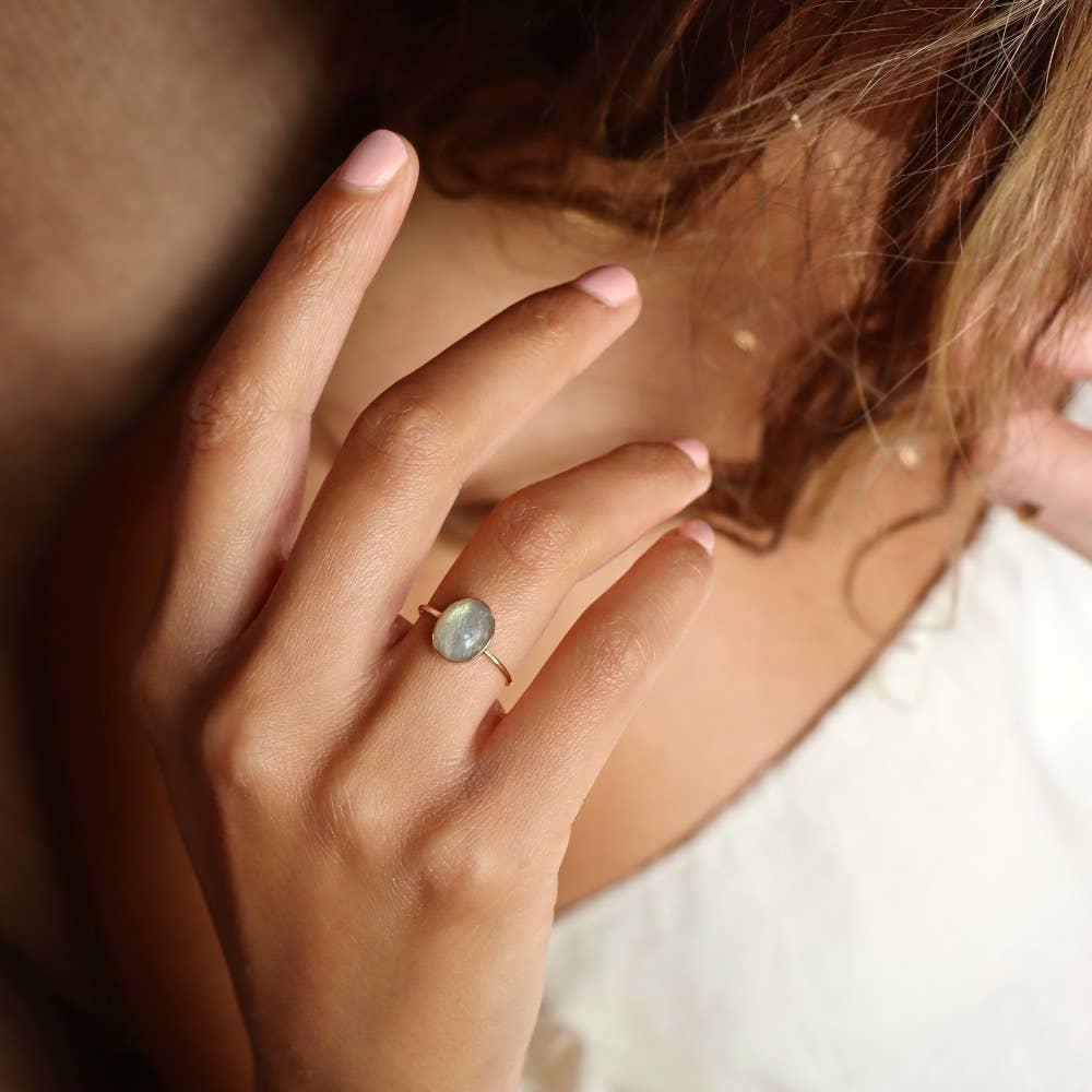 Labradorite Gemstone Ring