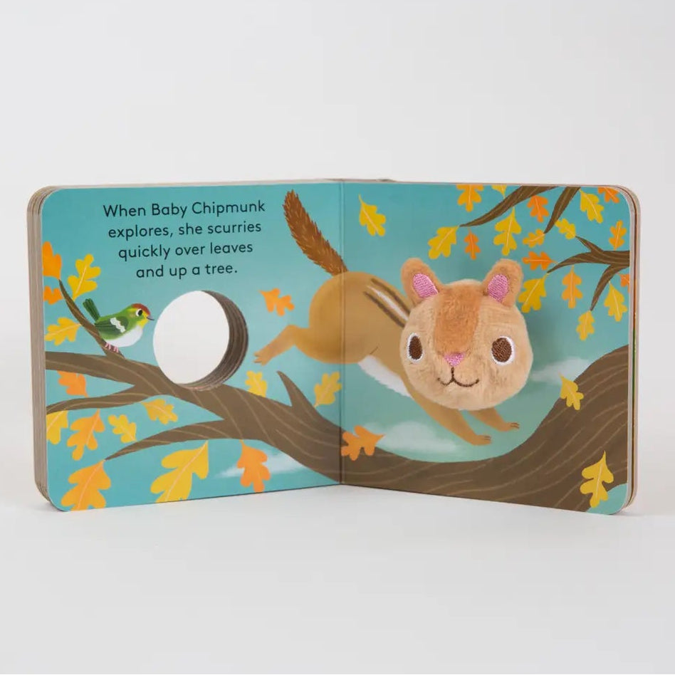 Baby Chipmunk Finger Puppet Book