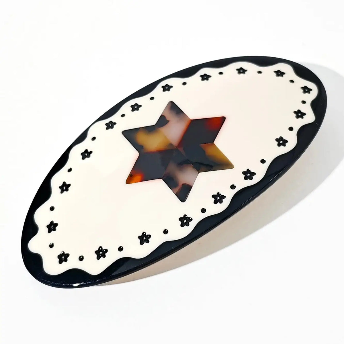 Tortoise Star Ponytail Barrette
