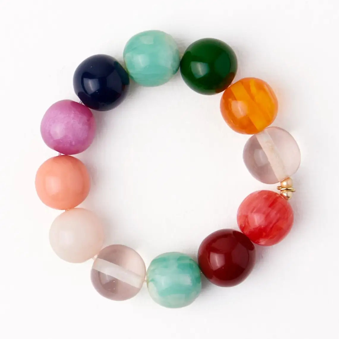 Cece Large Resin Bead Bracelet