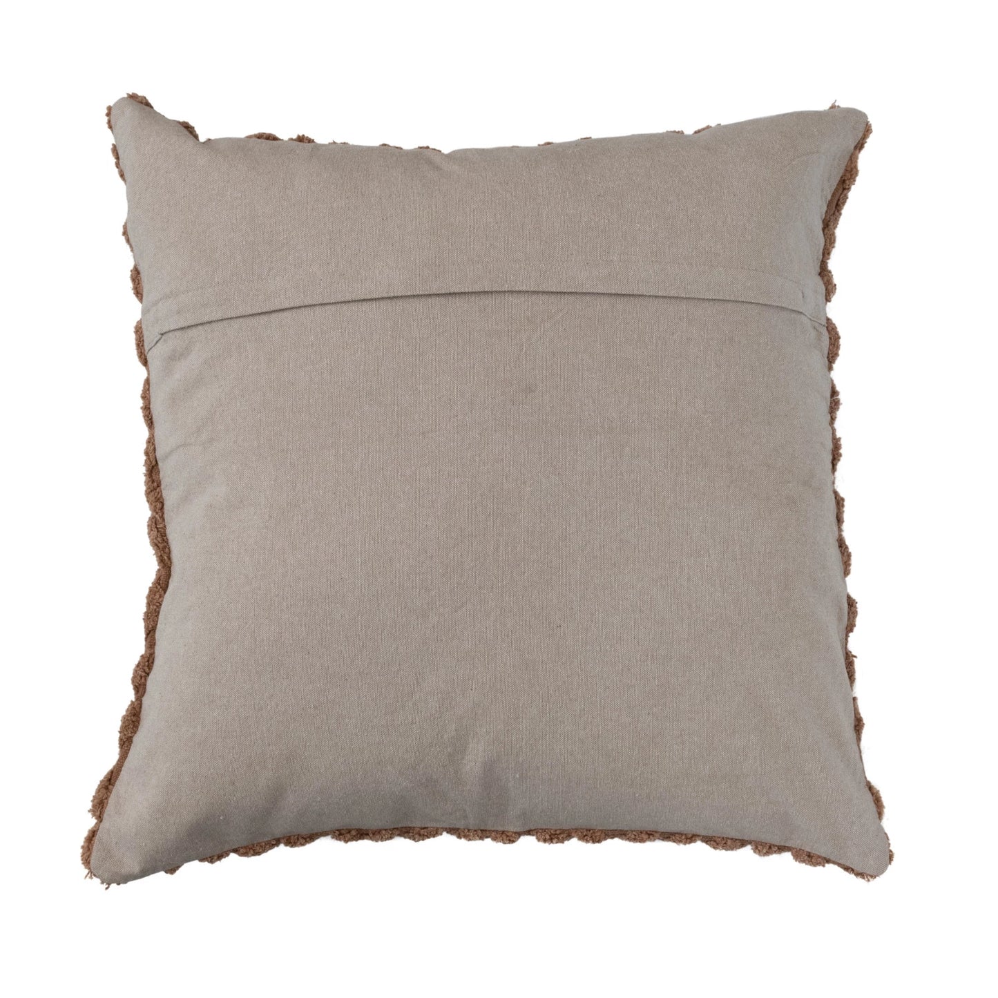 Cotton & Chambray Tufted Pillow
