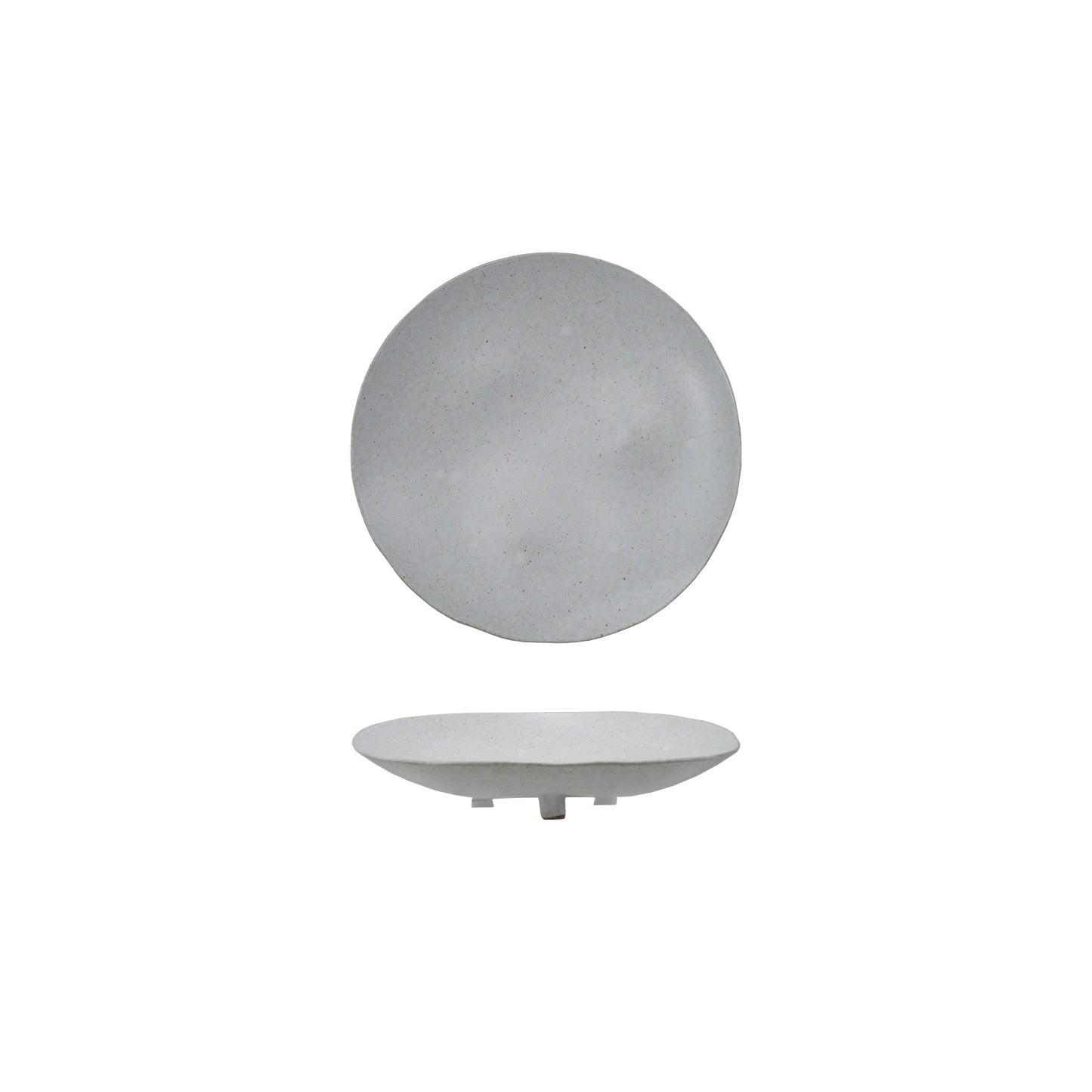Stoneware Footed Platter