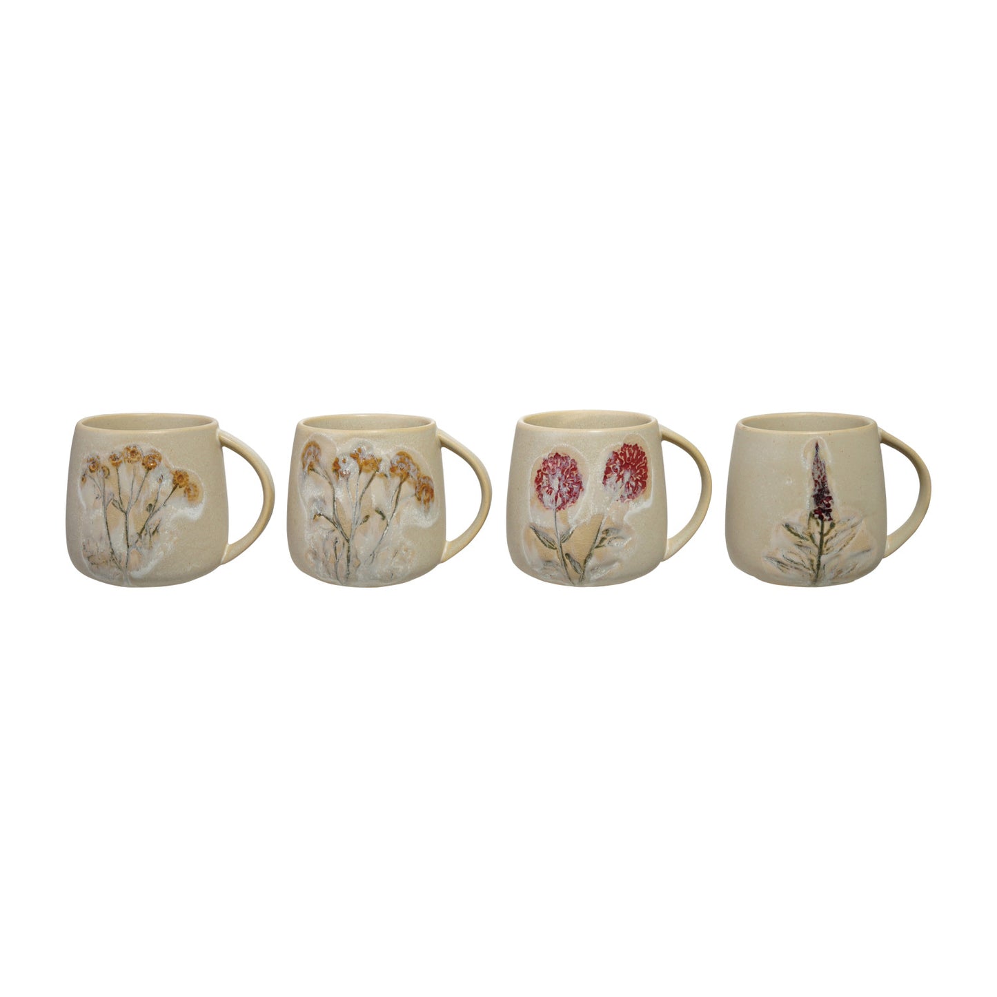 Hand-Painted Stoneware Mug