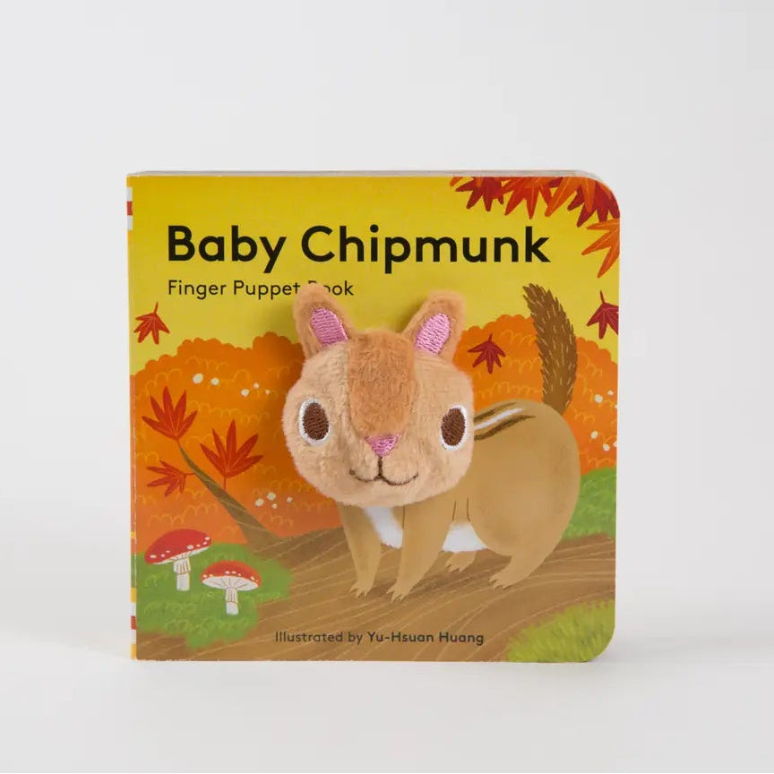Baby Chipmunk Finger Puppet Book