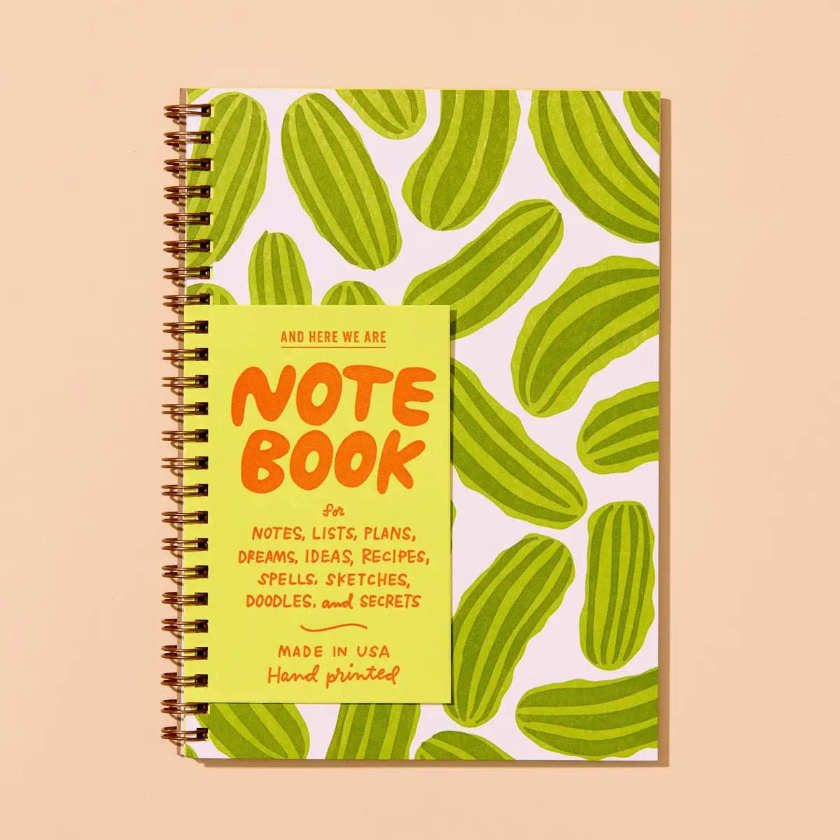 Letterpress A5 Spiral Notebook