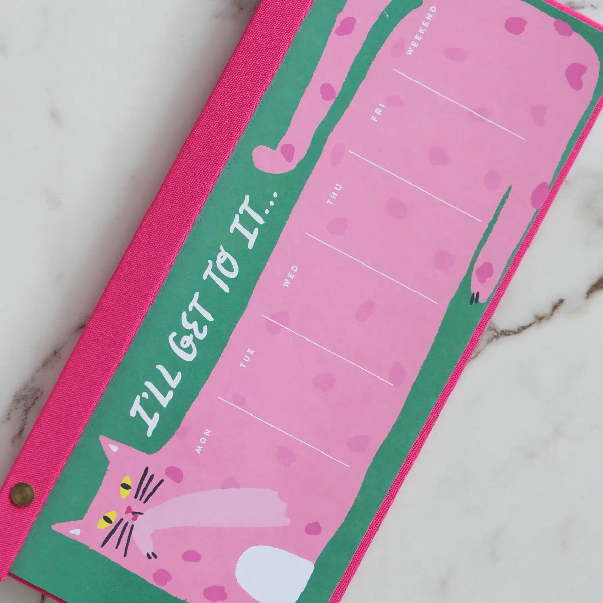 Pink Cat Weekly Planner