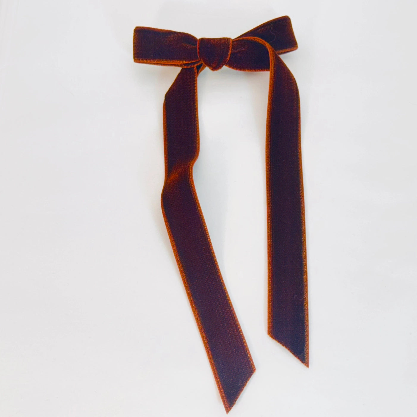 Velvet Ribbon Hair Bow Barrettes