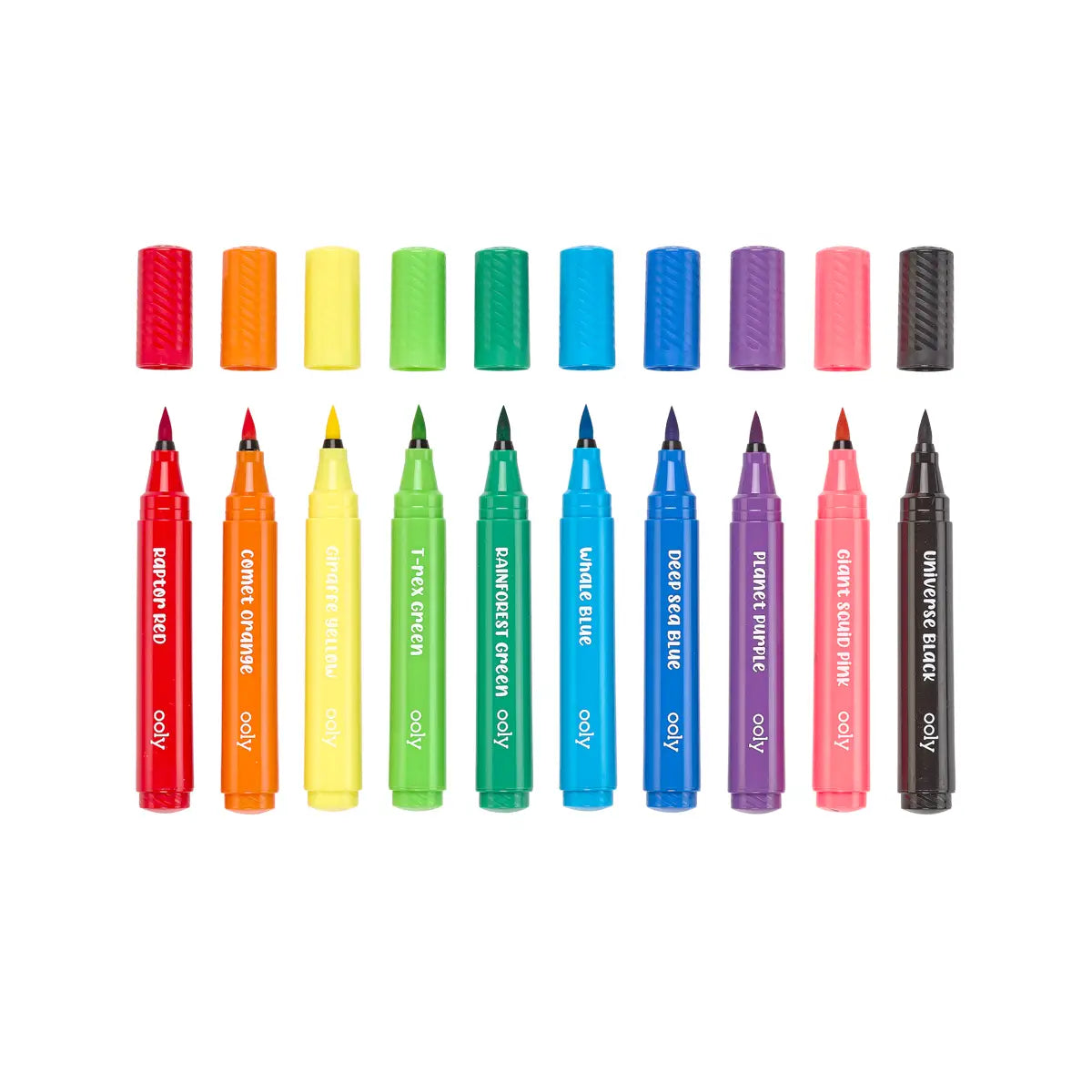 Big Bright Brush Markers – Set of 10
