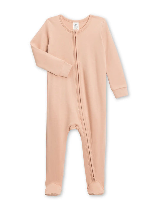 Peyton Zipper Sleeper in Blush