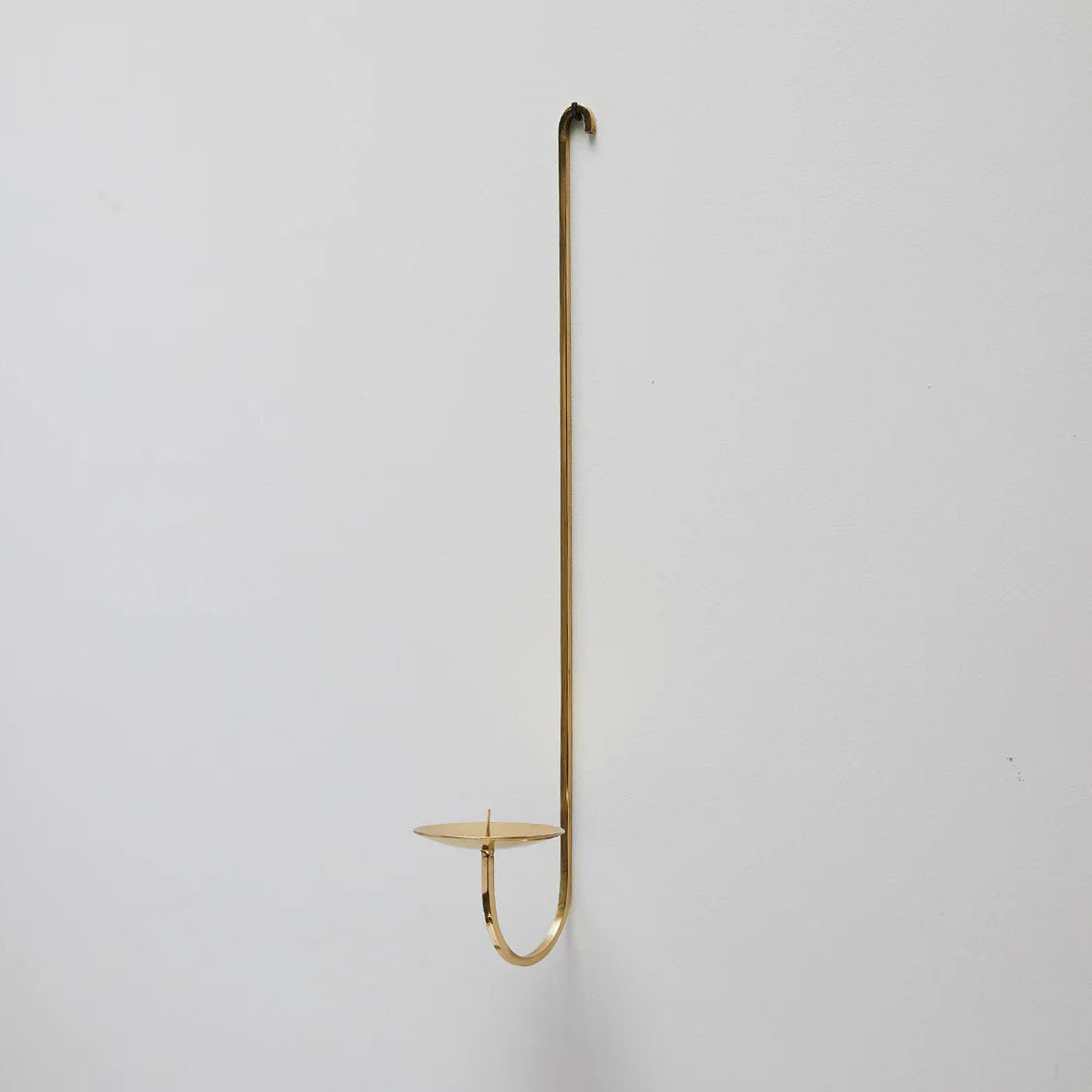 Single Armed Brass Candle Holder