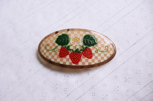 Strawberry Fields Ponytail Barrette