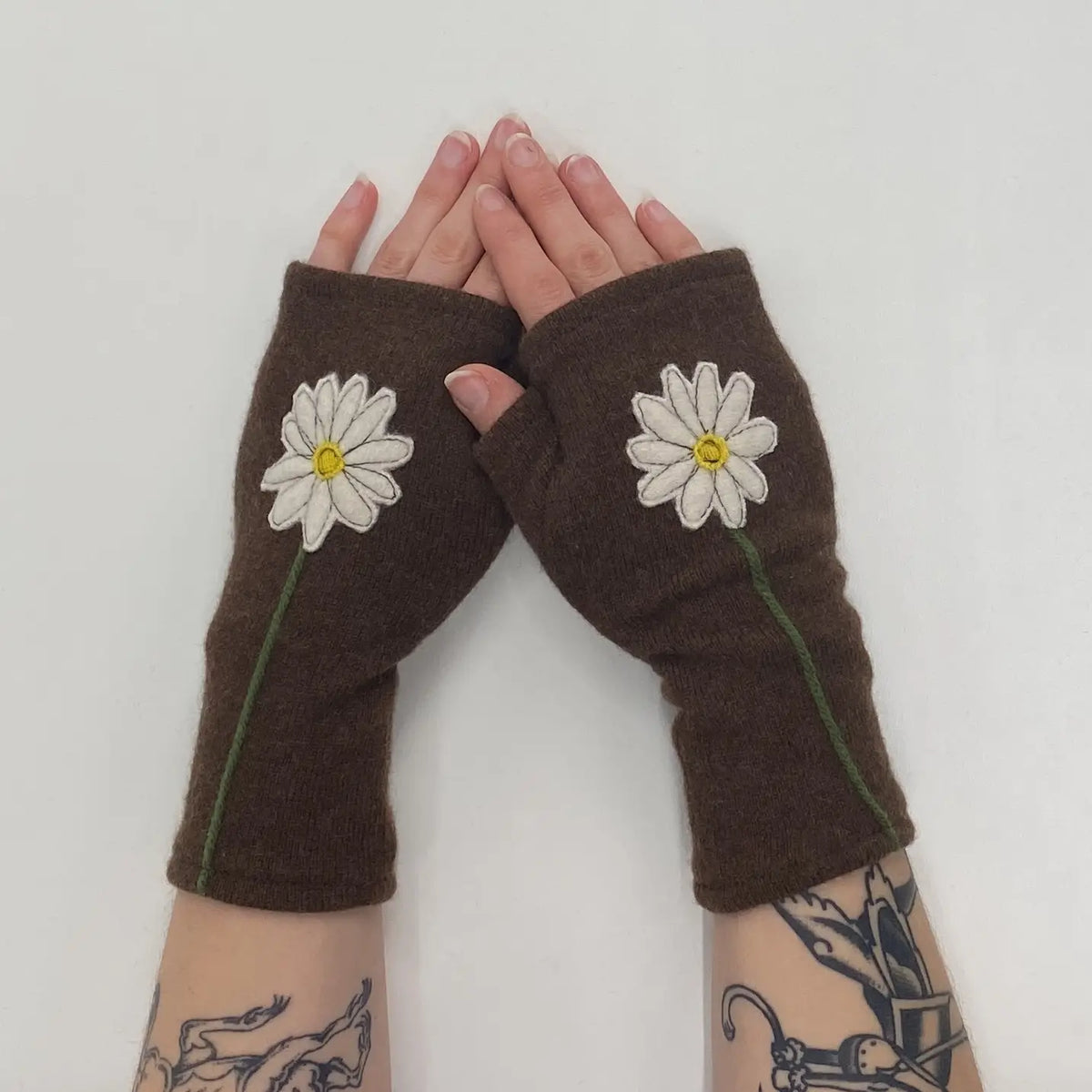Fingerless Cashmere Gloves