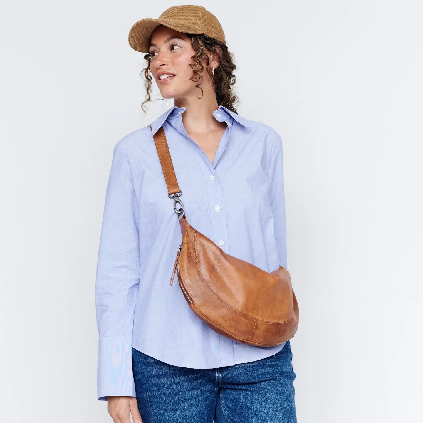 Callie Leather Crossbody Bag