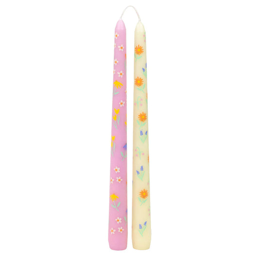 Floral Taper Candles